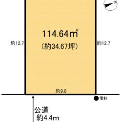 「川越市今福」建築条件無し売地